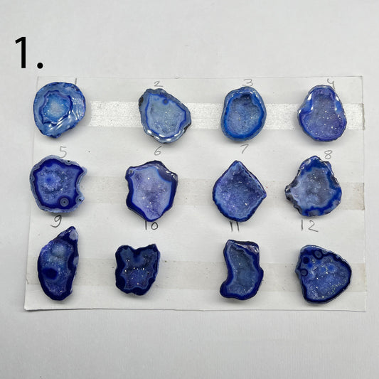 Geode Rings stone by Selection 20-30 MM Blue My Store