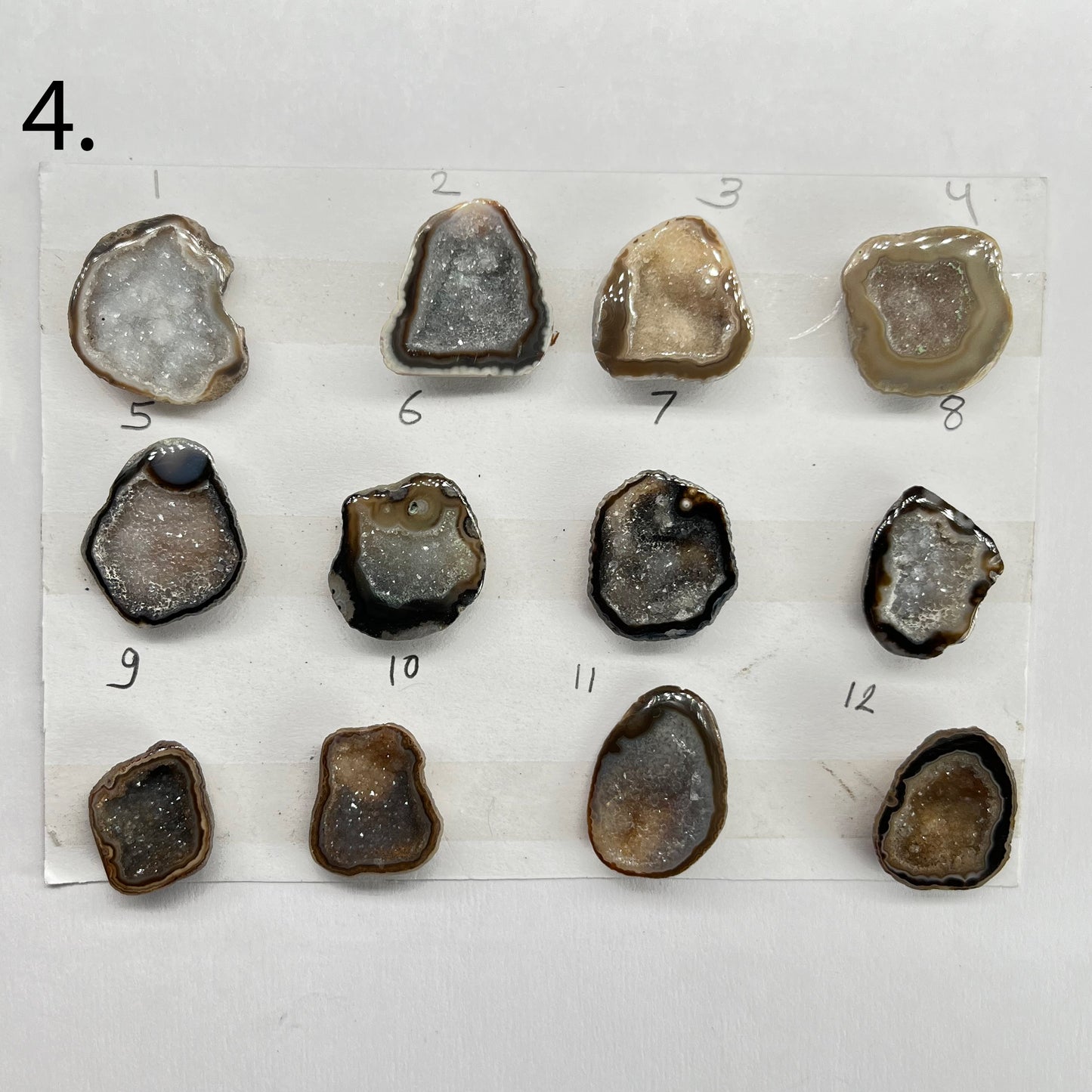 Geode Rings stone by Selection 20-30 MM Brown