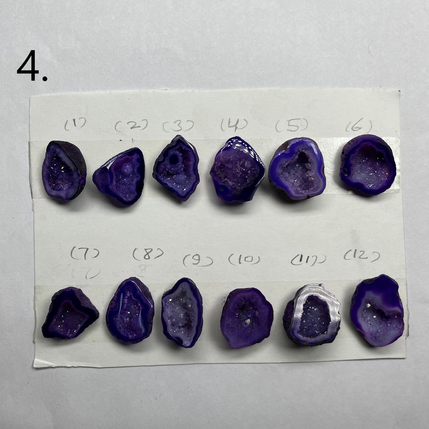 Geode Pendant stone by Selection 20- 25MM Purple