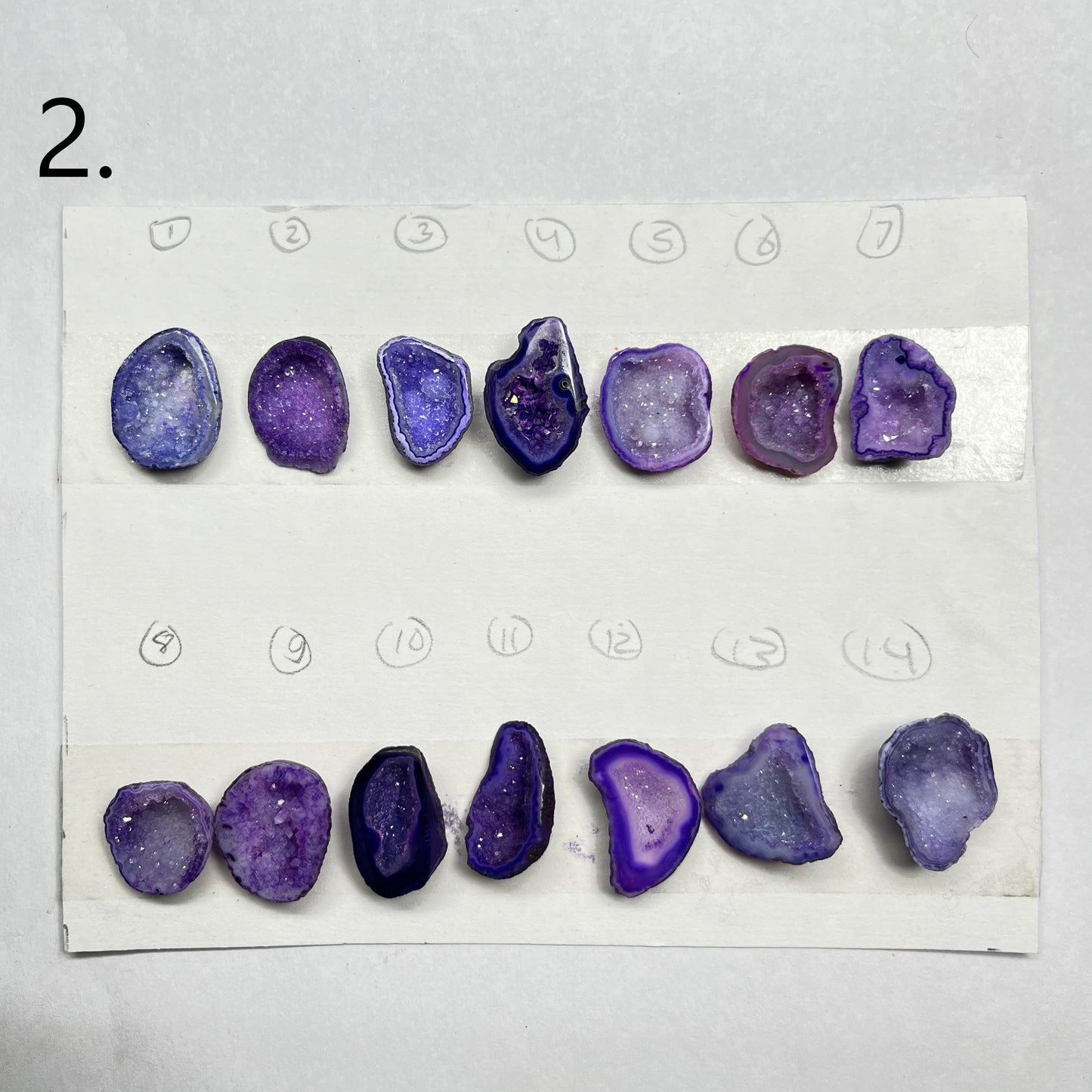 Geode Pendant stone by Selection 20- 25MM Purple