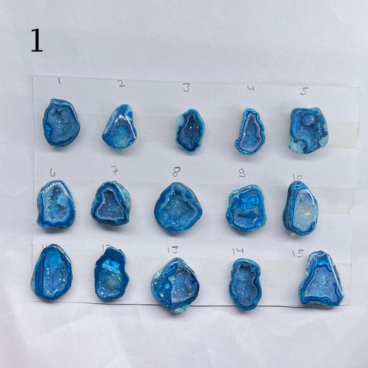 Geode Rings stone by Selection 15 - 25 MM Aqua My Store