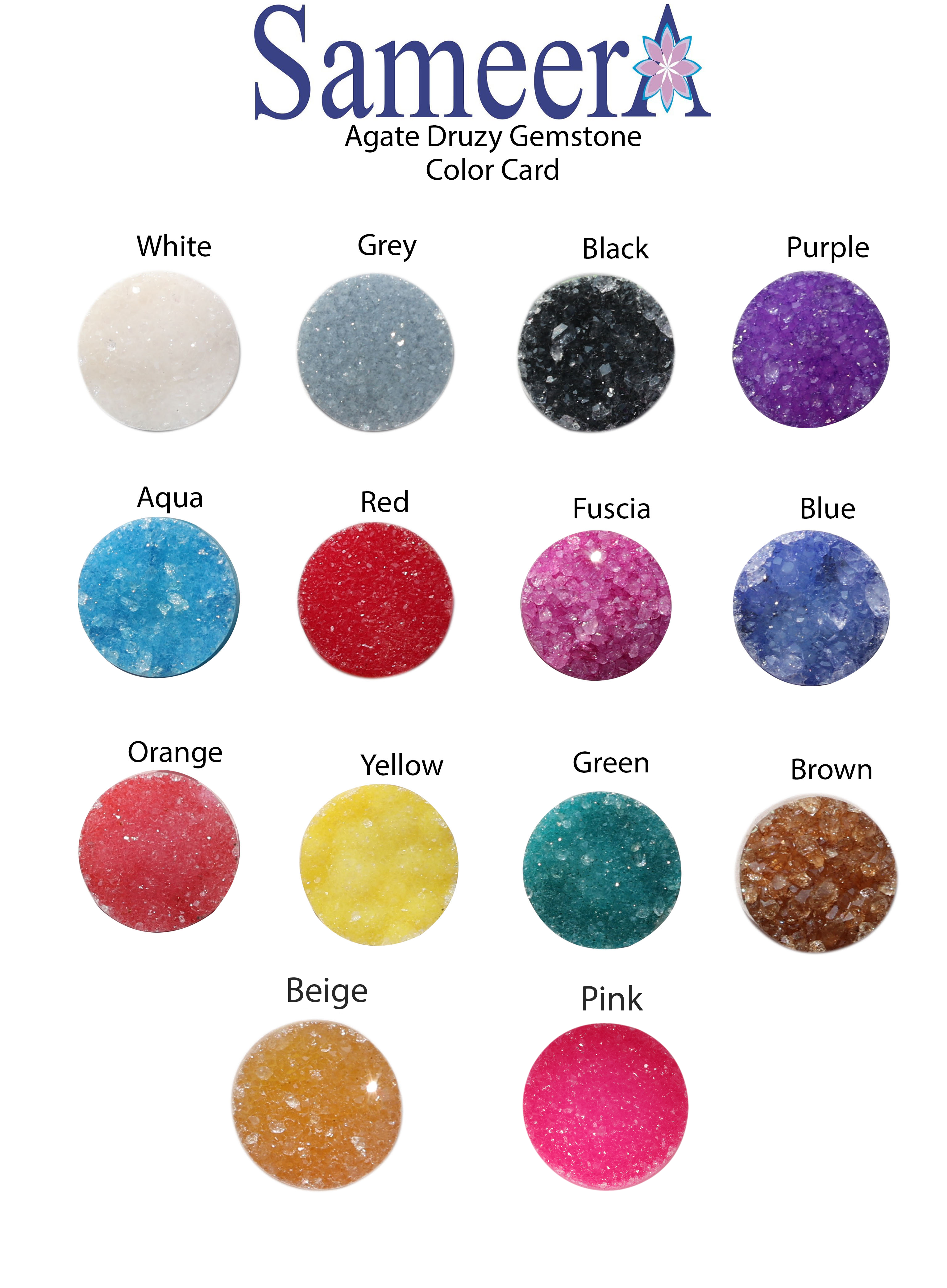 Square Studs Druzy Full Bezel Dainty Minimalistic 8 MM