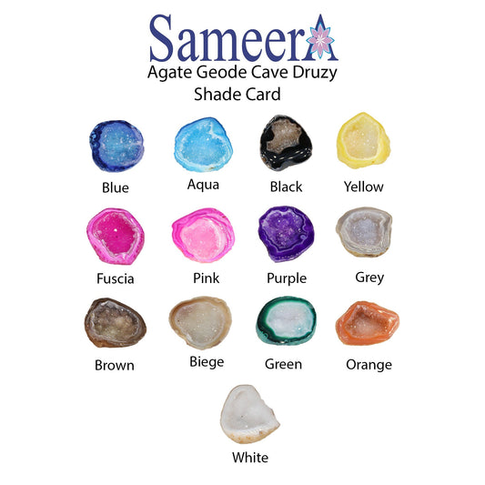 Gemstone Supply Handpicked Geodes, Geode Slice, Agate Slice Jewelry Making by Artist, Designers And Jewelers, Beading Supply, 15-50 MM - Meena Design