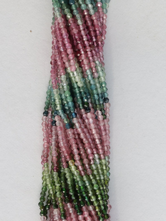 Lines Multi Tourmaline Beads Size 2 mm - Meena Design