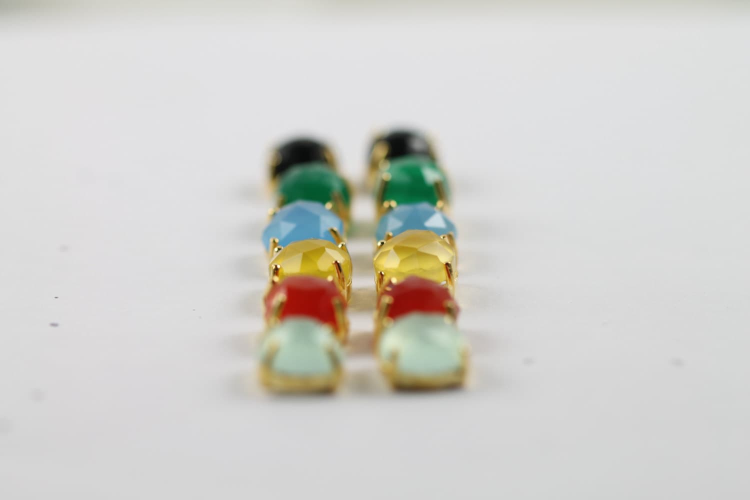 rose quartz earrings, studs,rose quartz stud earrings,rose quartz earrings stud,stud earrings,rose quartz studs,stud earrings for women - Meena Design