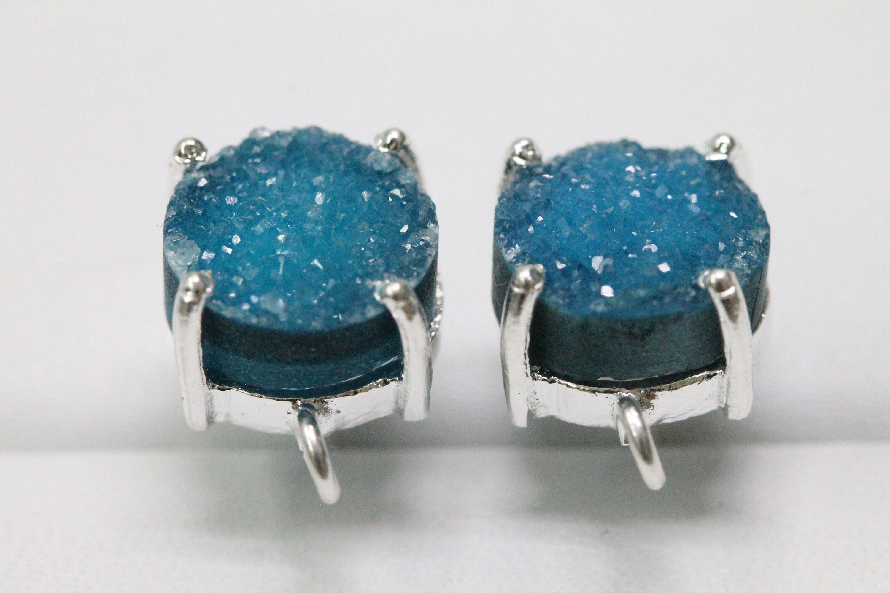 Stud Druzy Prong Setting For Making Earrings - Meena Design