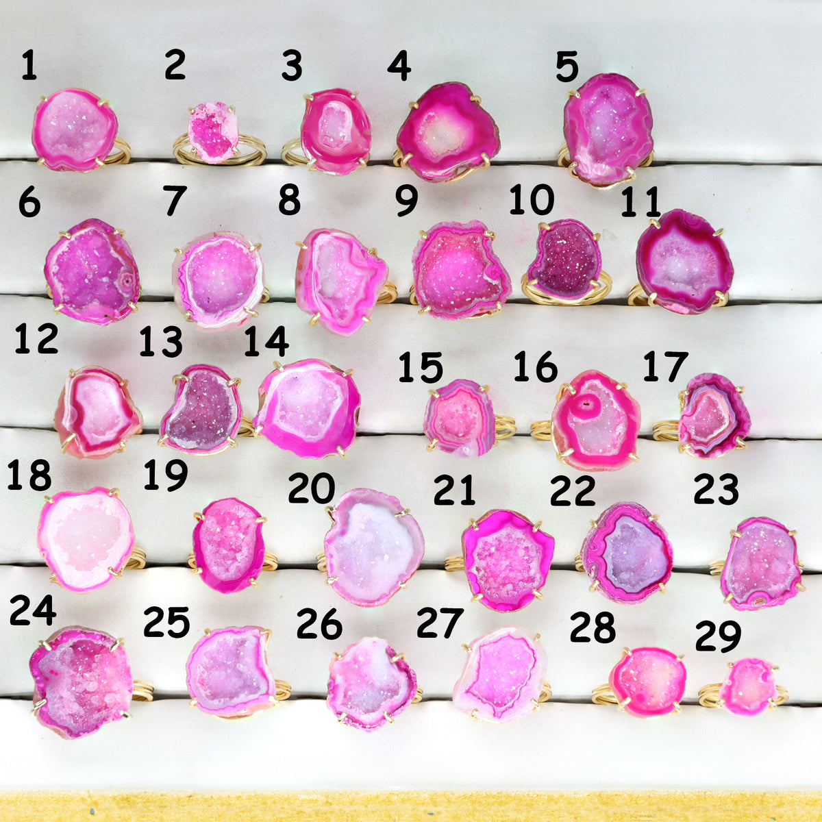 Geode Rings by Selection