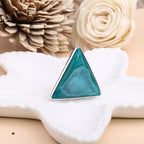 Natural agate window druzy ring with gold plated bezel setting,