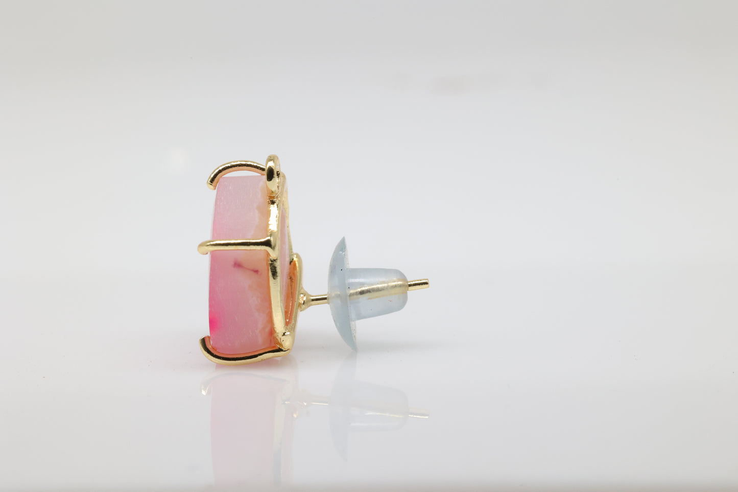 Geode Druzy Slice  Earpost  DIY Earrings