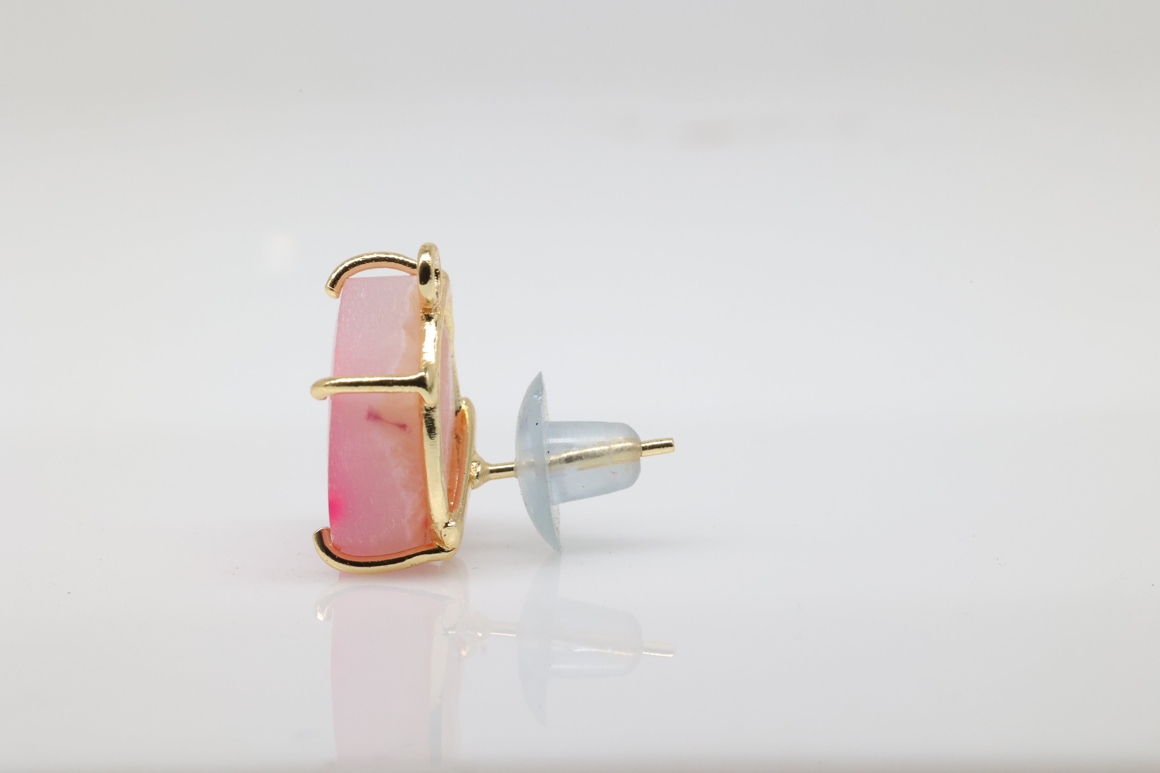 Geode Druzy Slice  Earpost  DIY Earrings