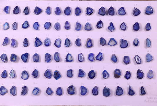 Geode Stones ( Pendant ) by Selection 20-25 mm Blue For Making Pendant Jewelry