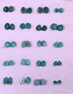 Geode Pairs (Earring) by Selection  10-20  mm Green Color