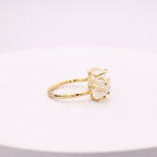 Agni Love Ring Raw Birthstone 8 - 10 mm Adjustable Band