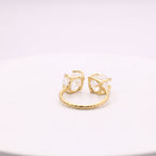 Agni Love Ring Raw Birthstone 8 - 10 mm Adjustable Band