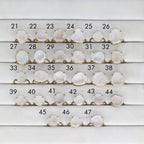 Rings by Selection Anokha Brass Gold Plated 10 - 20 MM white
