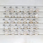 Rings by Selection Anokha Brass Gold Plated 10 - 20 MM white