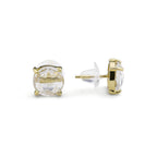 Crystal Rock, Quartz, stud, cabochon earrings, gemstone stud, mimalistic studs, gold gemstone studs
