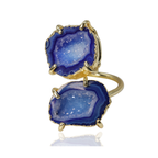 Anokha Kleine Geoden-Statement-Ringe, 15–25 mm, unbegrenztes Funkeln im Leben!!