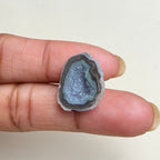Natural Black Geode Druzy 20–25mm Wholesale Lot | Agate Gemstone for Rings