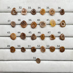 Geode Rings stone by Selection 15 - 25 MM Brown