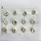 Geode Rings stone by Selection 15 - 25 MM White