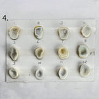 Geode Rings stone by Selection 15 - 25 MM White