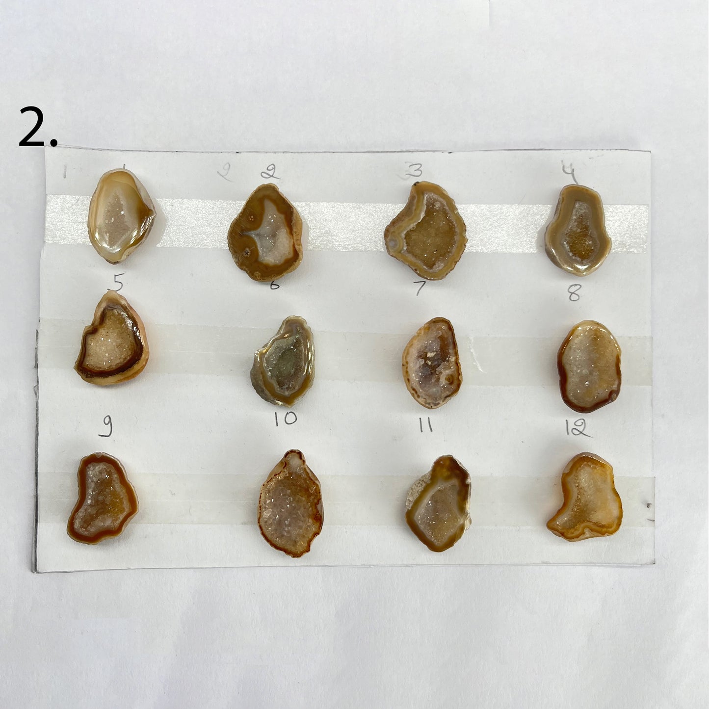 Geode Rings stone by Selection 15 - 25 MM Beige