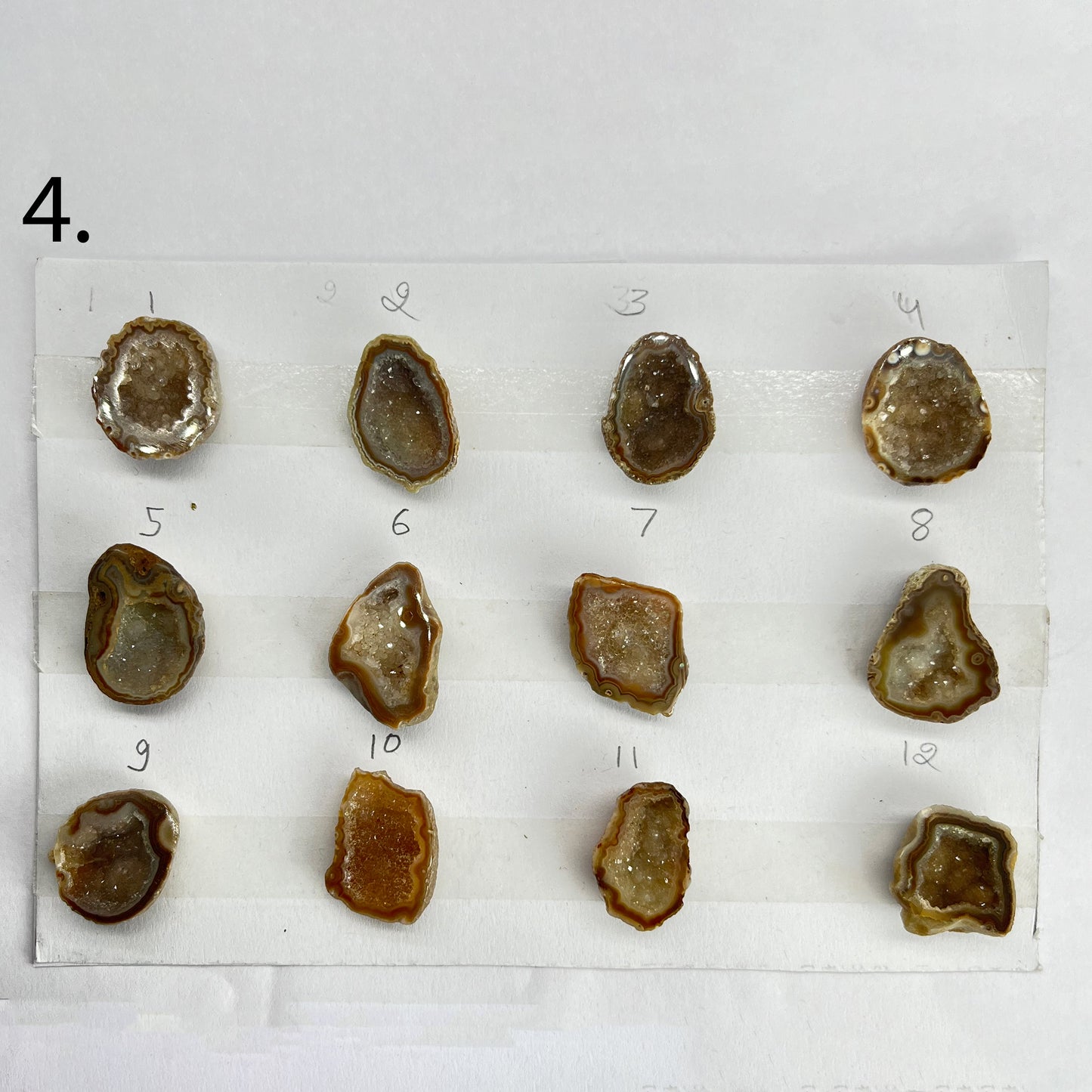 Geode Rings stone by Selection 15 - 25 MM Beige