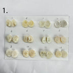 Geode Pairs by Selection 15 - 20 MM White