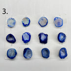 Geode Rings stone by Selection 20-30 MM Blue