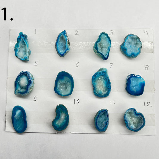 Geode Pendant stone by Selection 20-30 MM Aqua