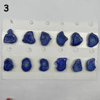 Geode Pendant stone by Selection 25 - 35MM blue