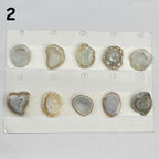Geode Pendant stone by Selection 25 - 35MM gray