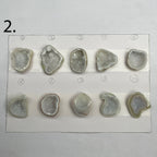Geode Pendant stone by Selection 25 - 35MM White