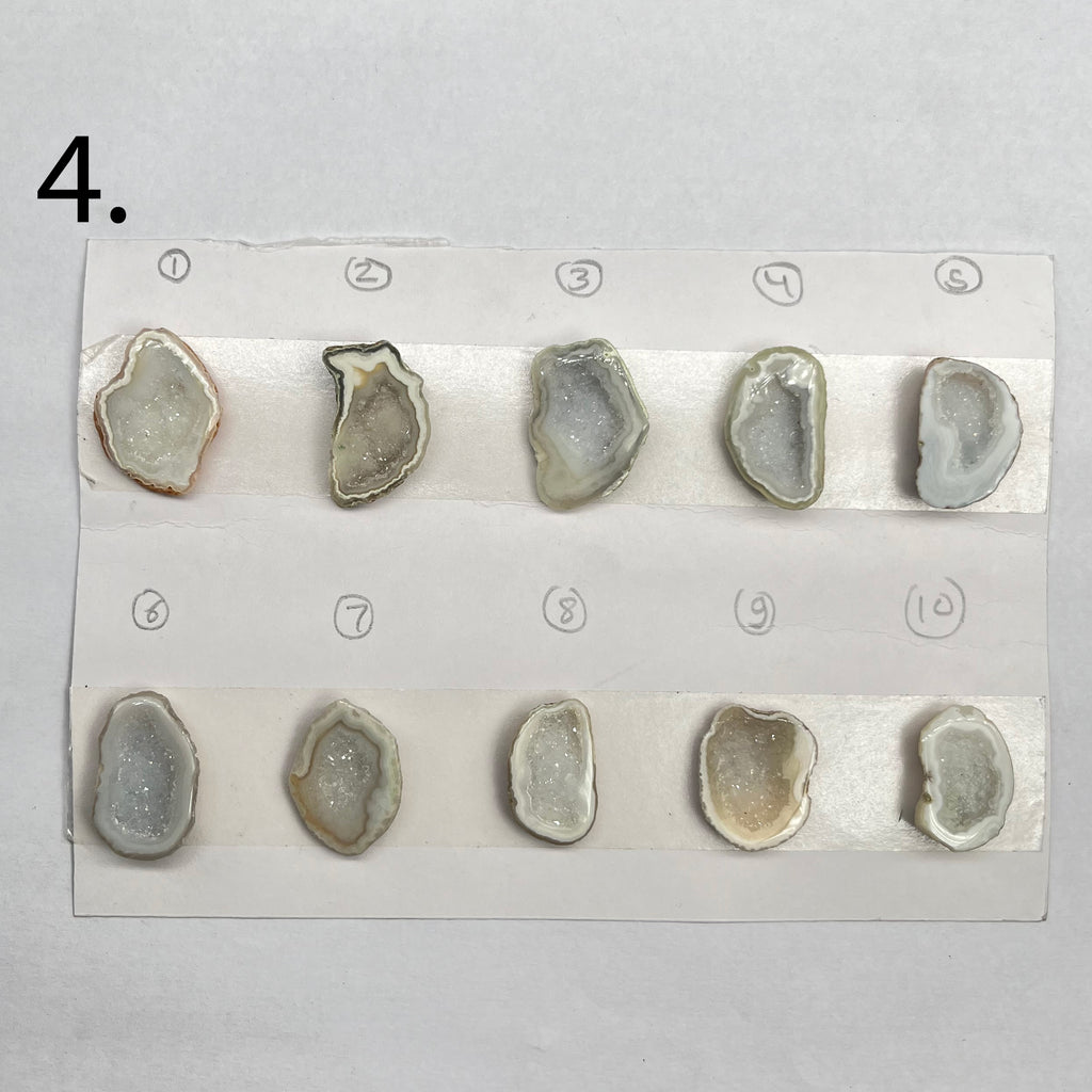 Geode Pendant stone by Selection 25 - 35MM White