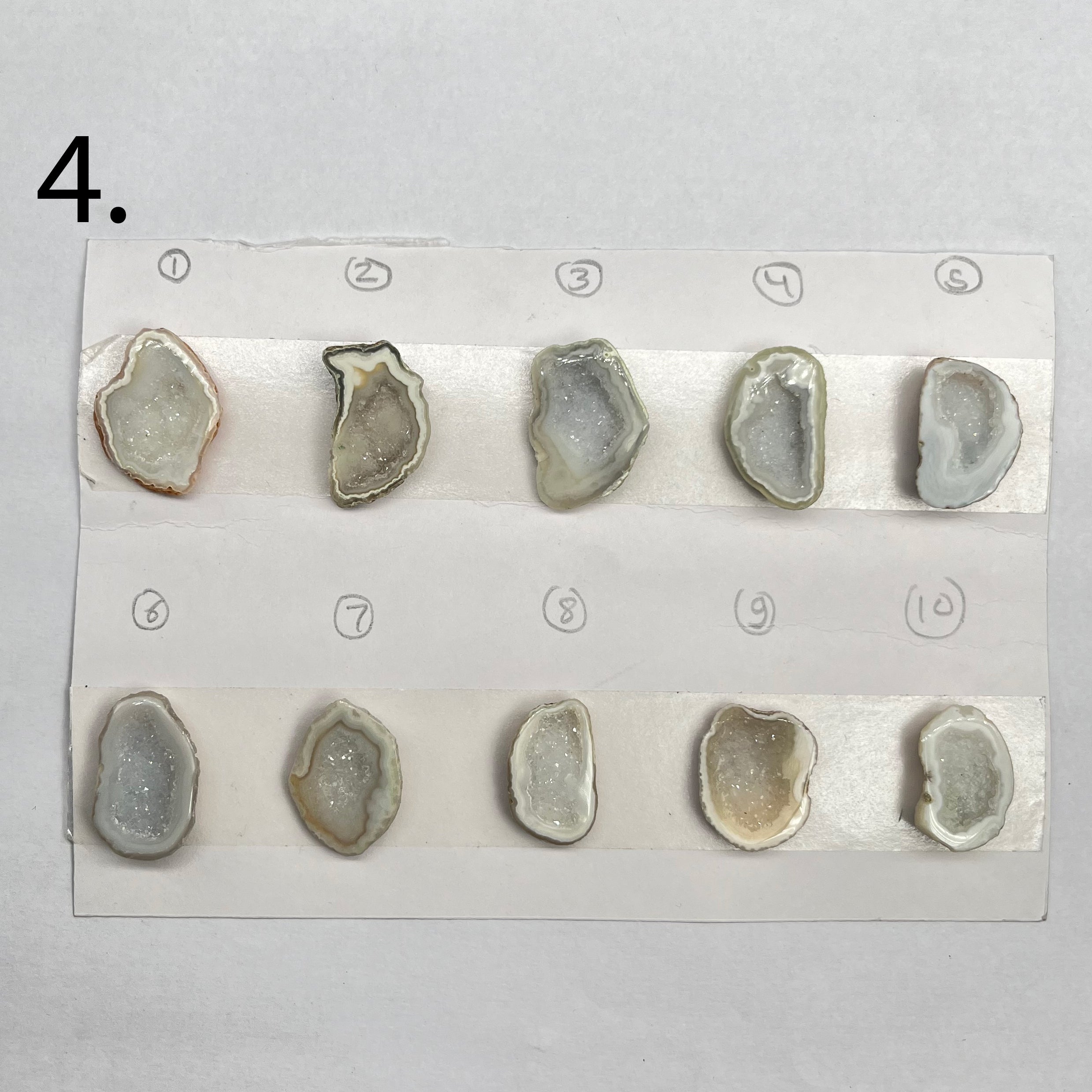 Geode Pendant stone by Selection 25 - 35MM White