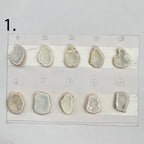 Geode Pendant stone by Selection 25 - 35MM White