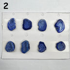 Geode Pendant stone by Selection 25 - 35MM blue