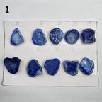 Geode Pendant stone by Selection 25 - 35MM blue