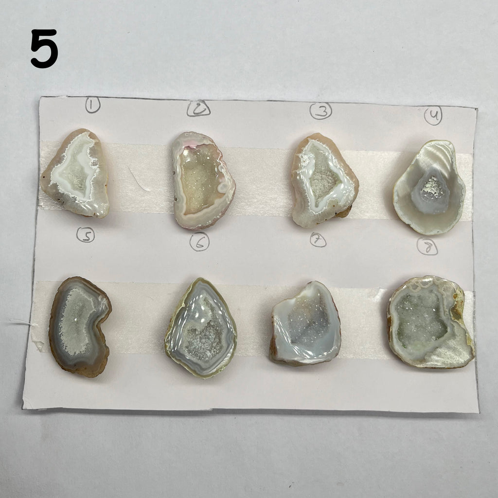 Geode Pendant stone by Selection 25 - 35MM gray