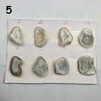 Geode Pendant stone by Selection 25 - 35MM gray