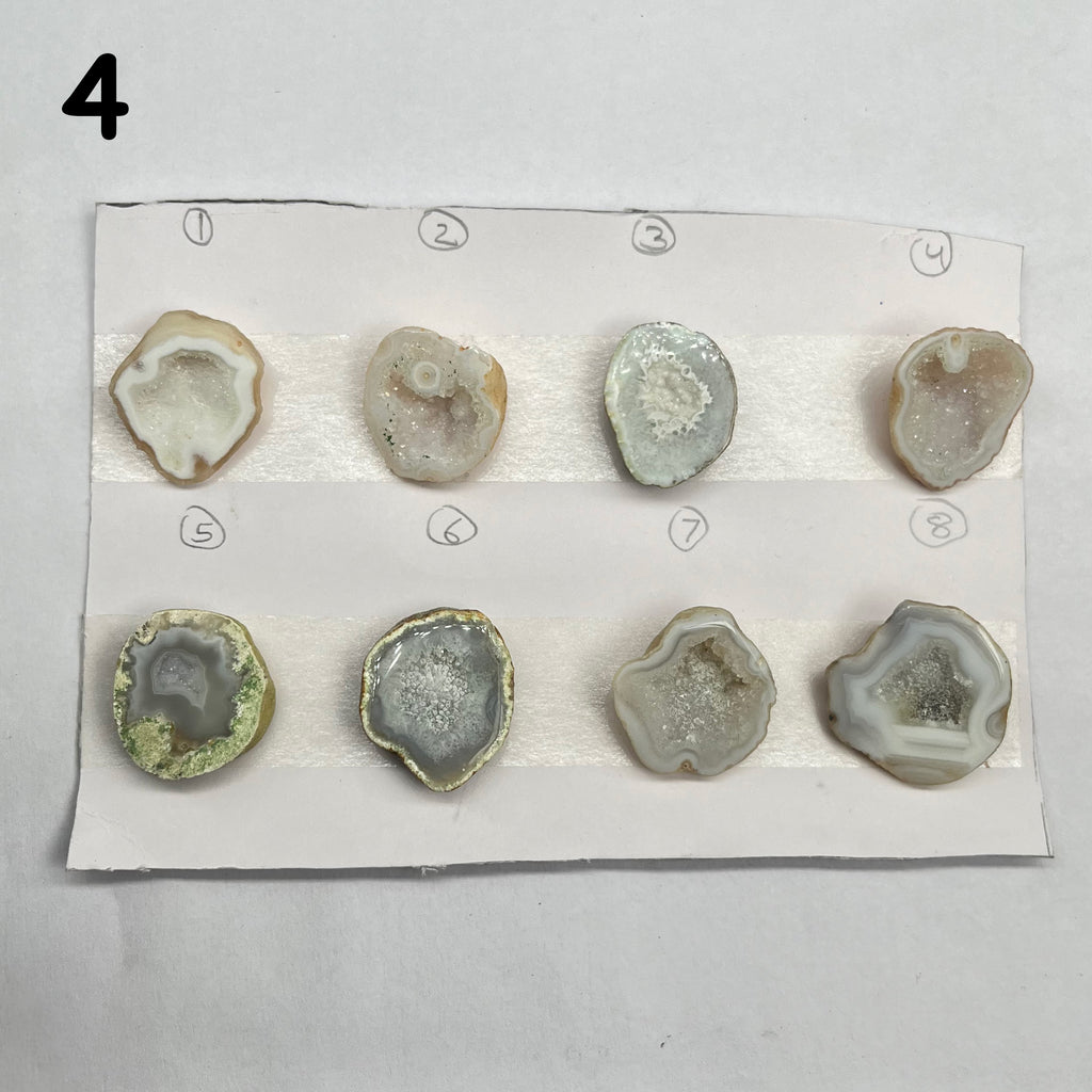 Geode Pendant stone by Selection 25 - 35MM gray