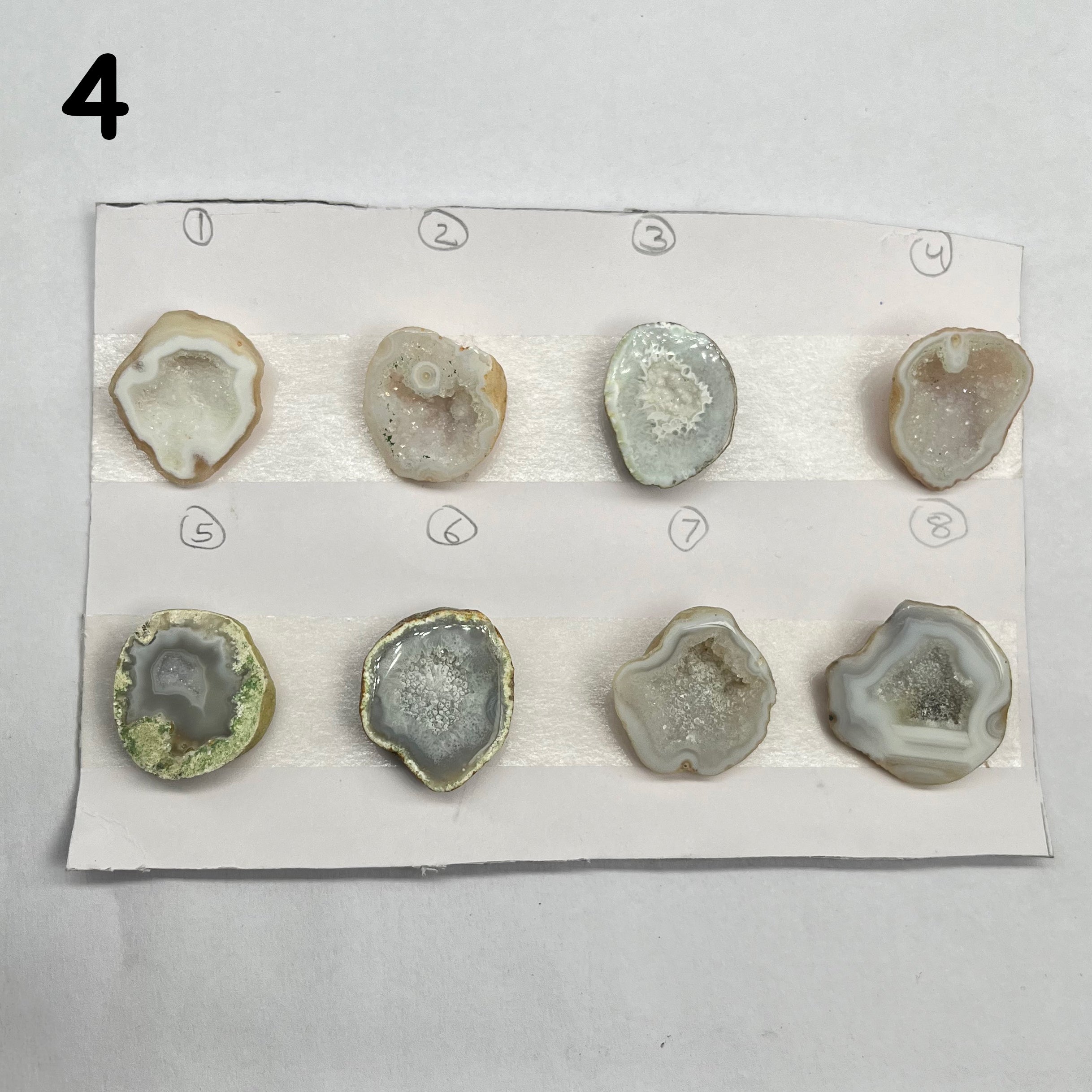 Geode Pendant stone by Selection 25 - 35MM gray