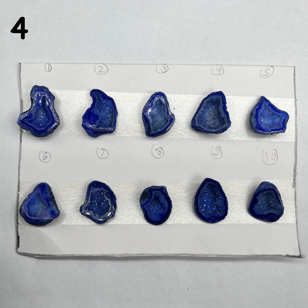 Geode Pendant stone by Selection 25 - 35MM blue