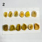 Geode Pendant stone by Selection 25 - 35MM yellow