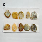 Geode Pendant stone by Selection 25 - 35MM biege