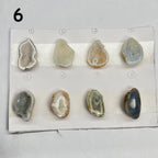 Geode Pendant stone by Selection 25 - 35MM gray