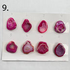 Geode Pendant stone by Selection 25 - 35MM Pink