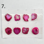 Geode Pendant stone by Selection 25 - 35MM Pink