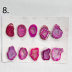 Geode Pendant stone by Selection 25 - 35MM Pink